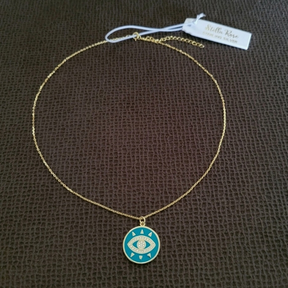 Stella Rose🌹Evil😈 Eye👁 Pendant Necklace - NWT - Picture 9 of 12